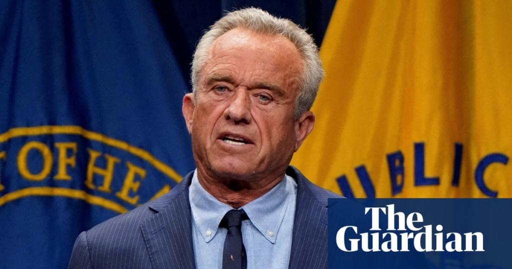 US to take steps to curb antidepressant prescribing, RFK Jr says | Robert F Kennedy Jr